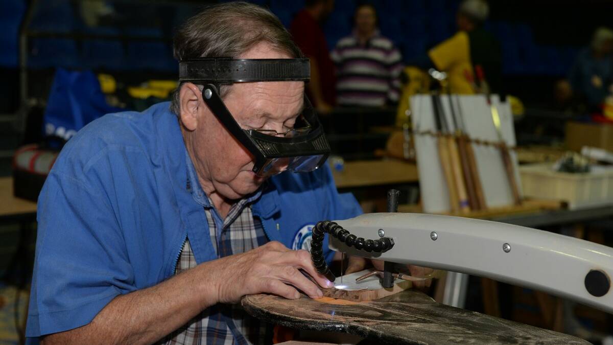 Jack Tumney - Ballarat Woodworkers Guild Annual Wood and Craft Show. Picture: Kate Healy

