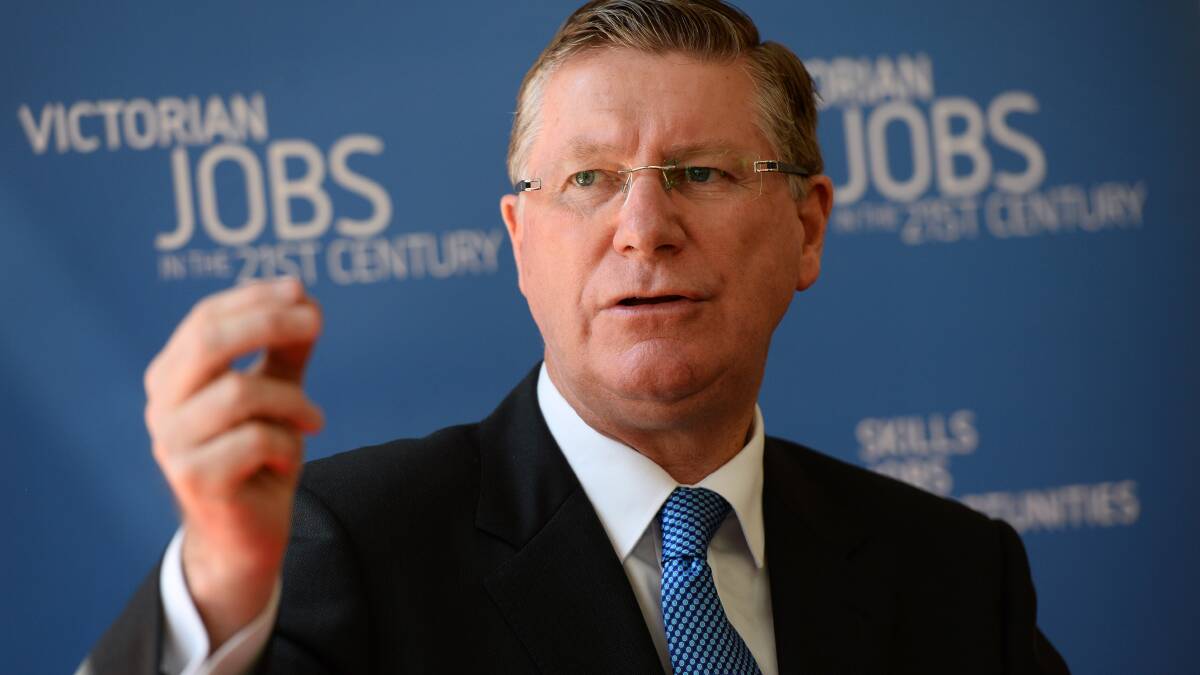 Premier Denis Napthine has promised to provide $5 million for a Ballarat Technology Park expansion. PHOTO: ADAM TRAFFORD 