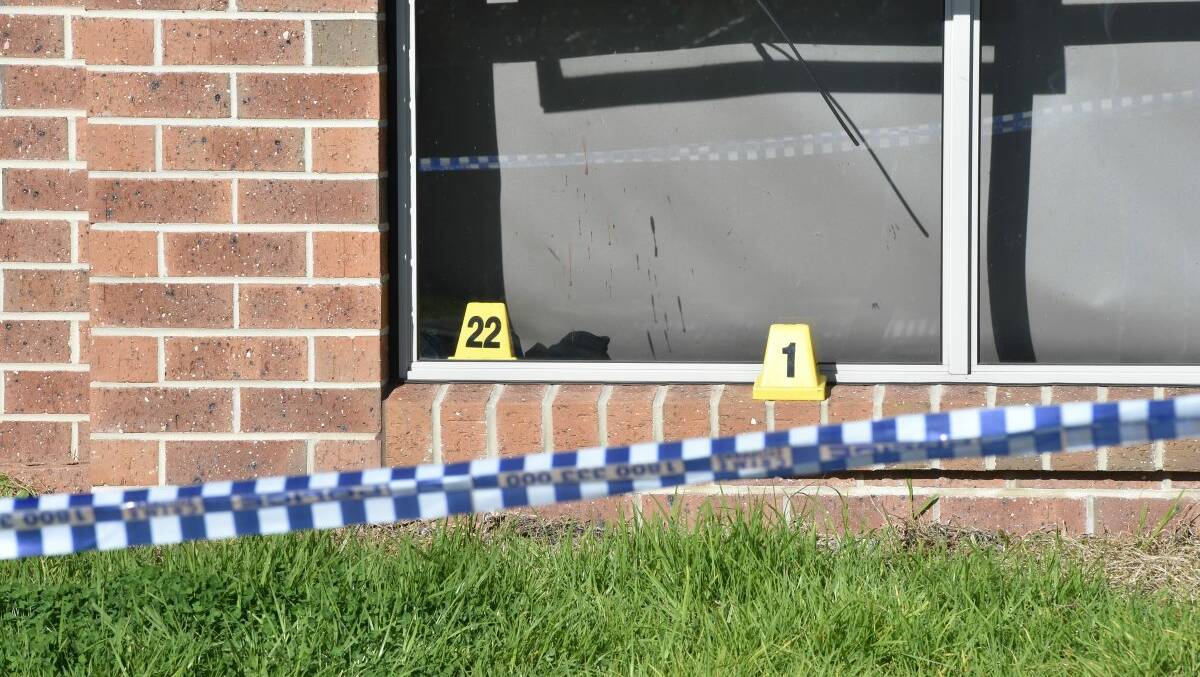 The scene of a stabbing incident in Sebastopol this morning. PICTURE: JEREMY BANNISTER 