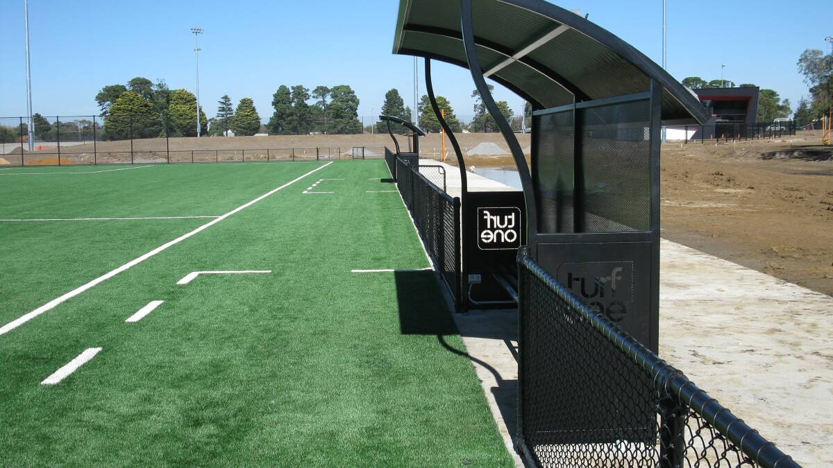 The new second synthetic pitch at the Ballarat Regional Football Facility.