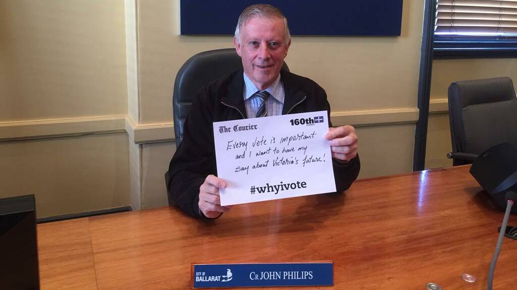 Ballarat mayor John Philips explains why he votes.