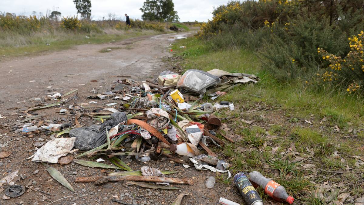 Smarts Hill road is known by locals as an illegal rubbish dumping ground. PICTURE: KATE HEALY