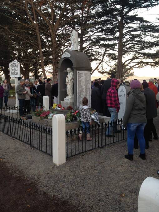 The dawn service at Snake Valley. PICTURE: LES FINCH