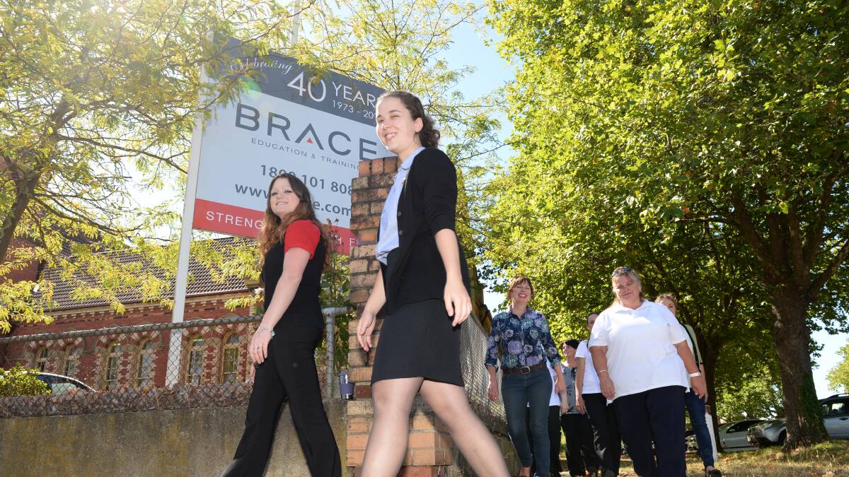 BRACE education and training students and staff.
