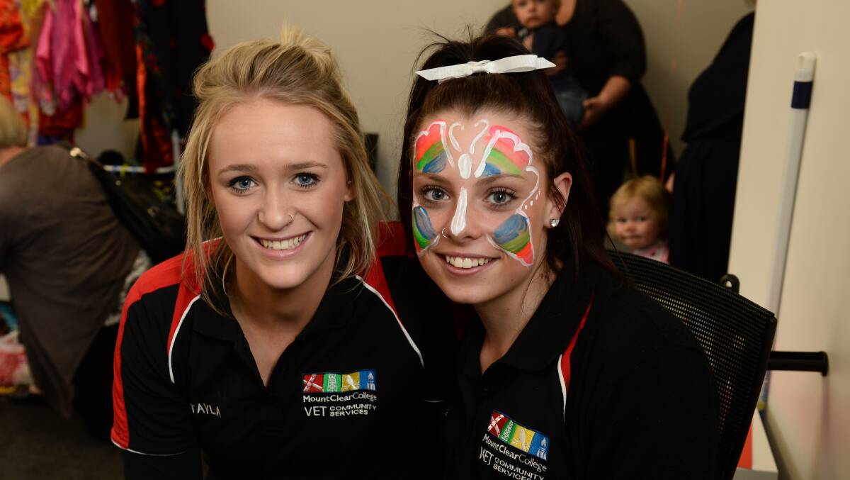 Ballarat's Biggest Playgroup to celebration National Playgroup Week. Held at M.A.D.E - L-R - Tayla Marchant, Chloe Rodgers. 