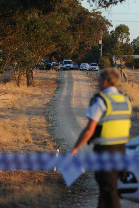 The crime scene on the day of the murders. Picture: Jeremy Bannister