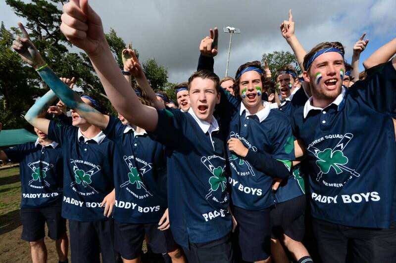 The St Pat's cheer squad in action. PICTURE: ADAM TRAFFORD