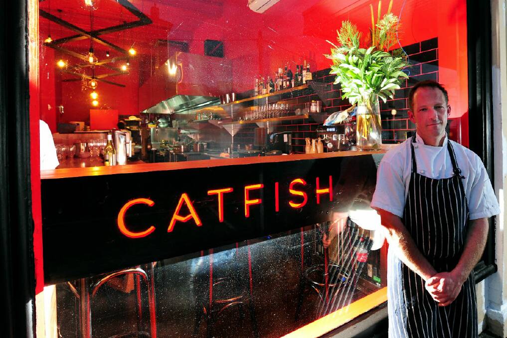 Chef Damien Jones outside Catfish Thai on Main Road. PICTURE: JEREMY BANNISTER