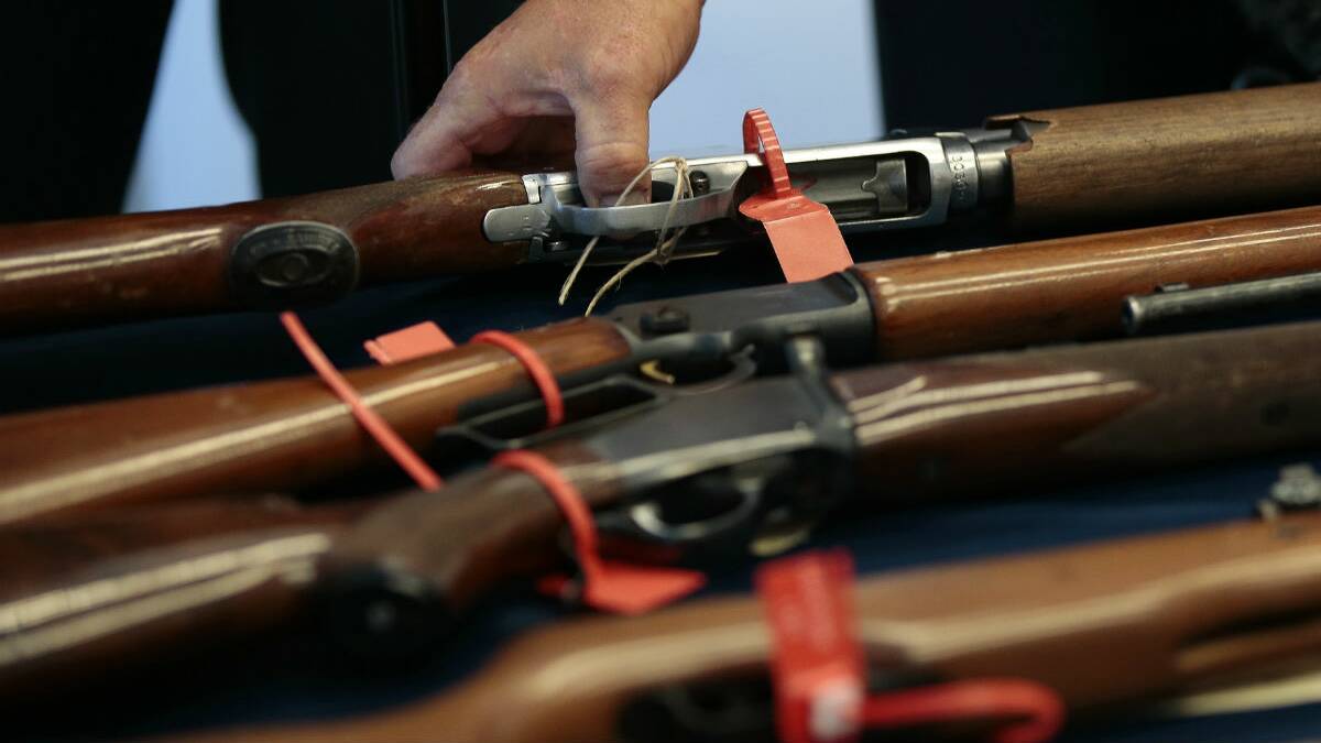 Guns seized by federal police during a campaign in 2014. Image for illustrative purposes only. PICTURE: FAIRFAX MEDIA