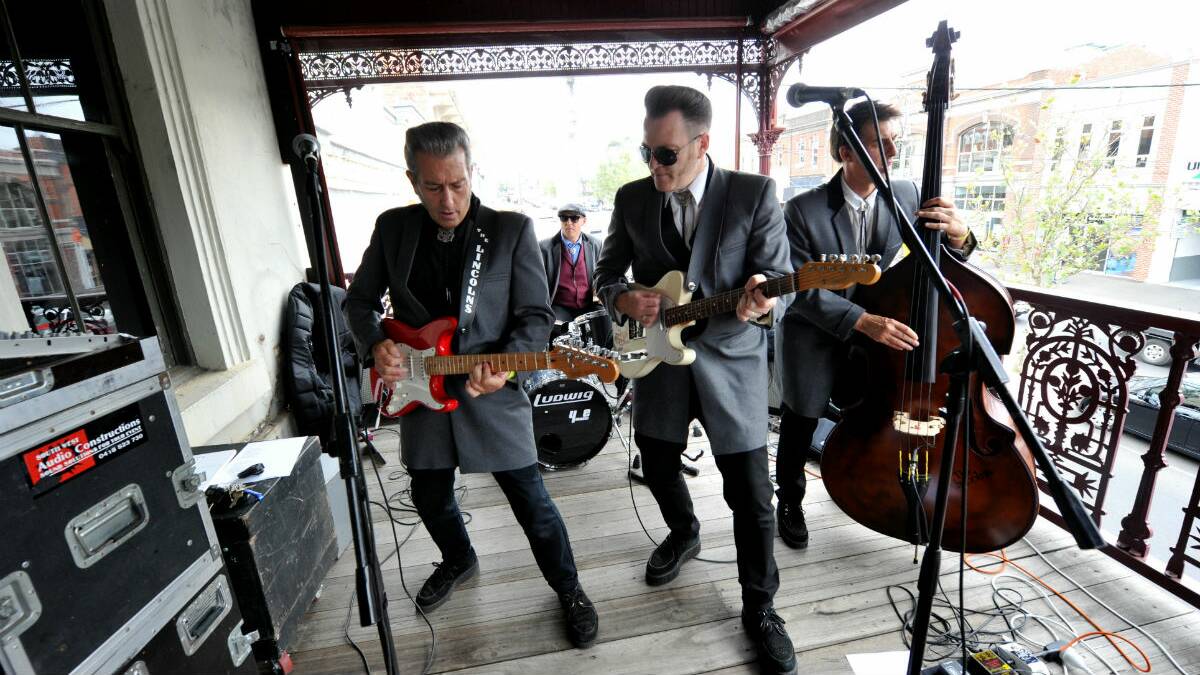 The Lincolns playing at the Ballarat Beat Rockabilly Festival. PICTURE: JEREMY BANNISTER