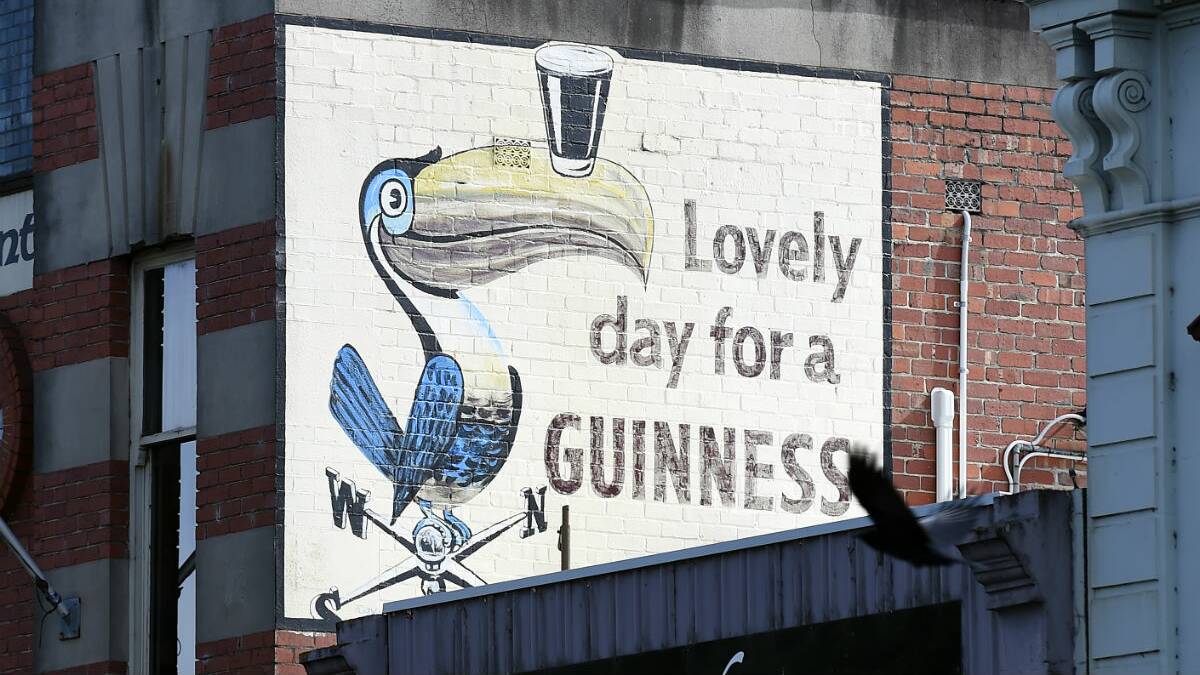 The Guinness beer sign on Sturt Street, Ballarat. PICTURE: JUSTIN WHITELOCK