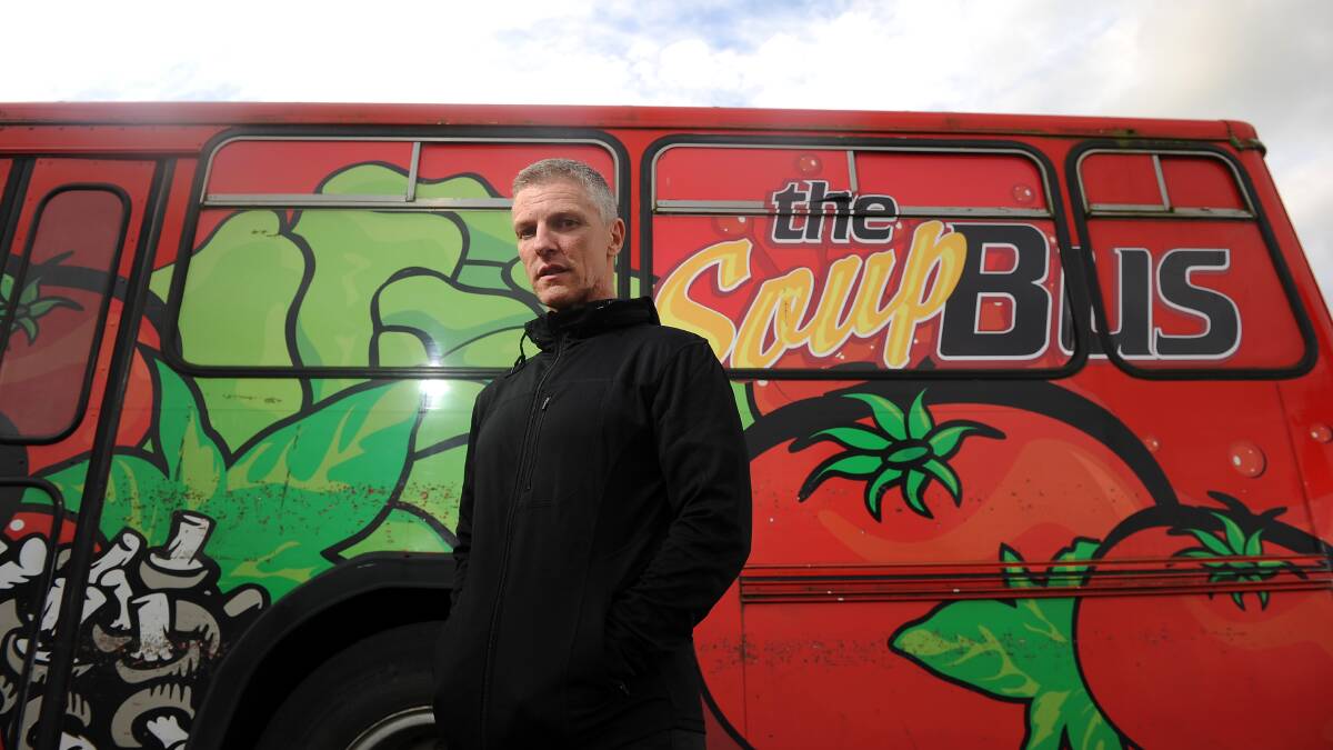 The founder of the SoupBus in Ballarat, Craig Schepis, says more and more young people are sleeping in their cars.