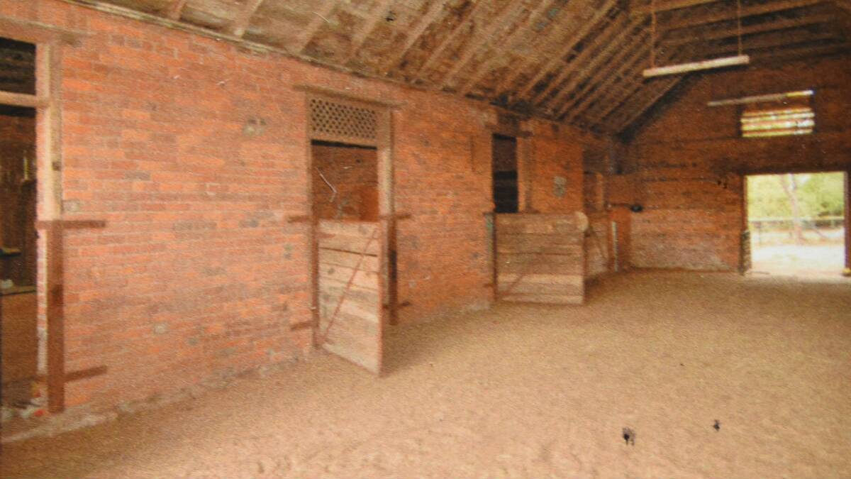 A view inside the stables before they were demolished. PICTURE: BILL LOADER