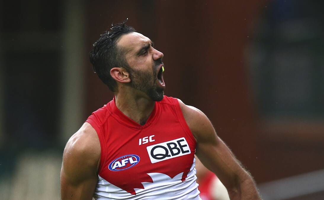 Adam Goodes was the Australian of the Year in 2014. Fairfax image