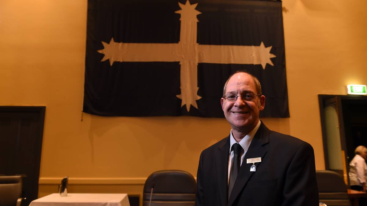 Ballarat’s newest councillor, Glen Crompton, was sworn in at Wednesday night’s council meeting. PICTURE: JUSTIN WHITELOCK