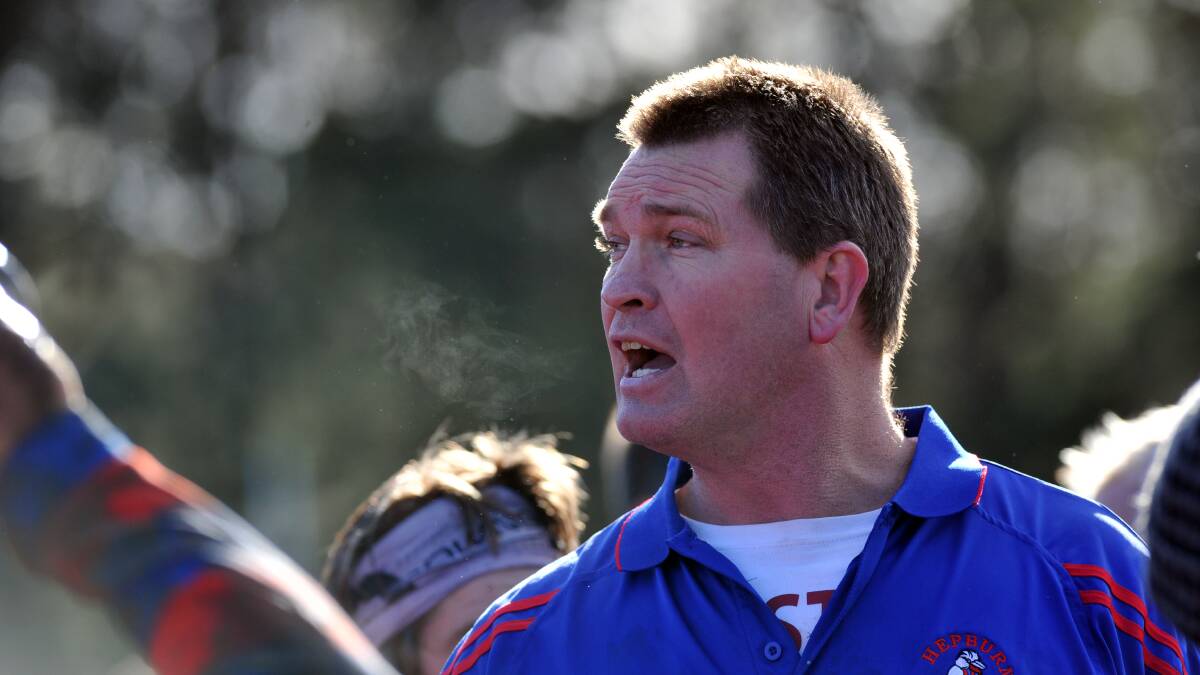 Hepburn coach Clive Raak will head to Smythesdale training on Tuesday night to help the struggling club.
Picture: JULIE HOUGH