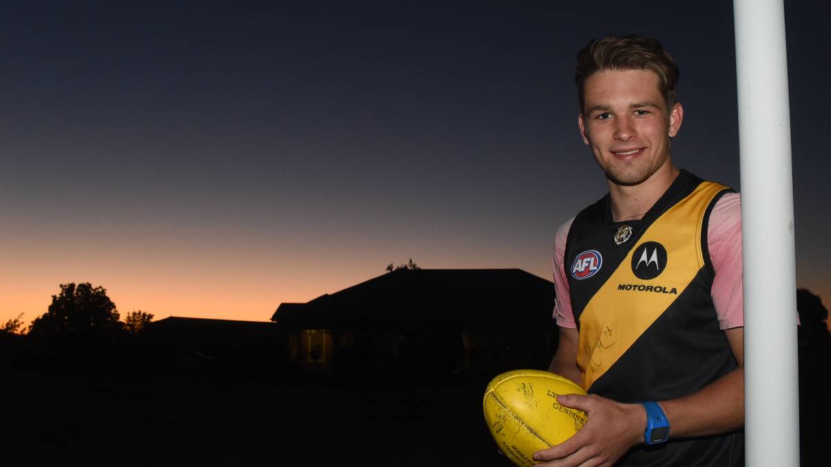 Dan Butler is set for an AFL career after being selected by Richmond in Thursday night’s draft. PICTURE: LACHLAN BENCE