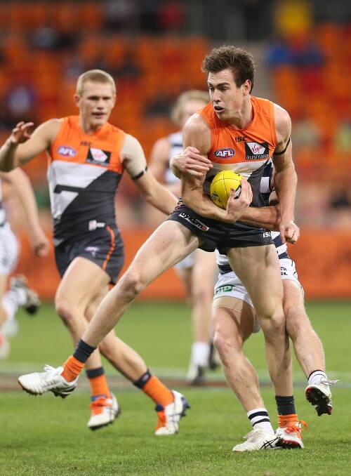 GWS Giants have decided it is time for Jeremy Cameron to have ankle surgery to ensure he is at his peak fitness at the start of the 2015 season. 
PICTURE: Getty Images