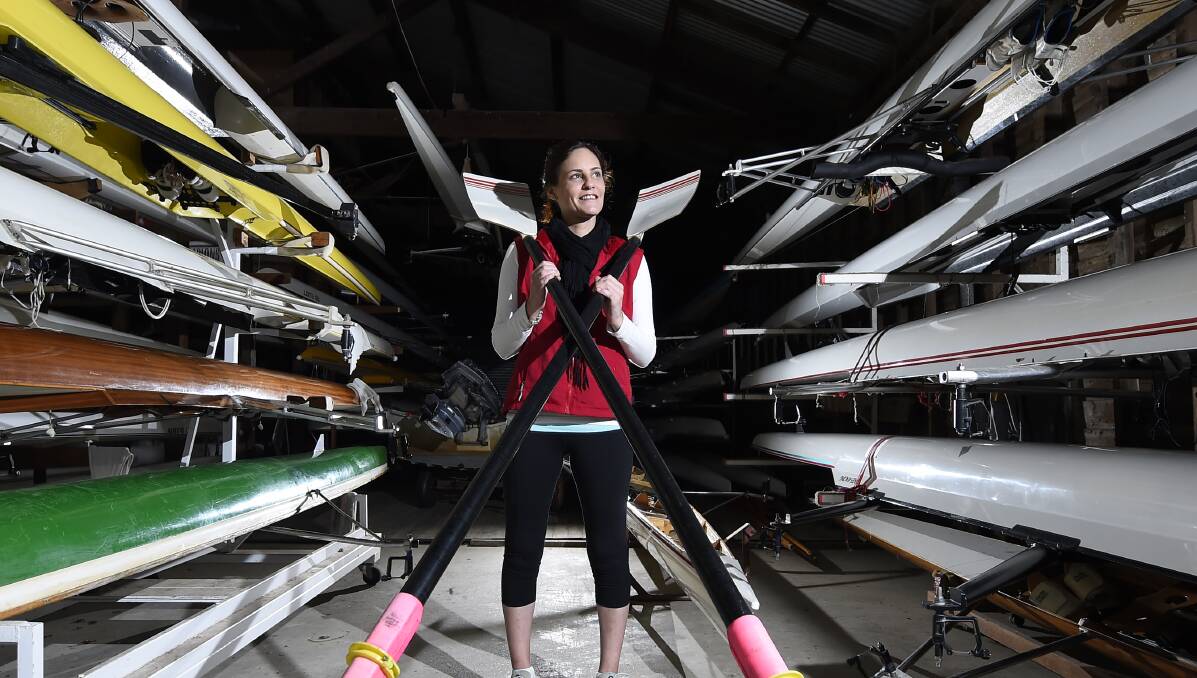 Ballarat rower Narelle Burnside is targeting a berth in the 2016 Rio Paralympics. PICTURE: JUSTIN WHITELOCK