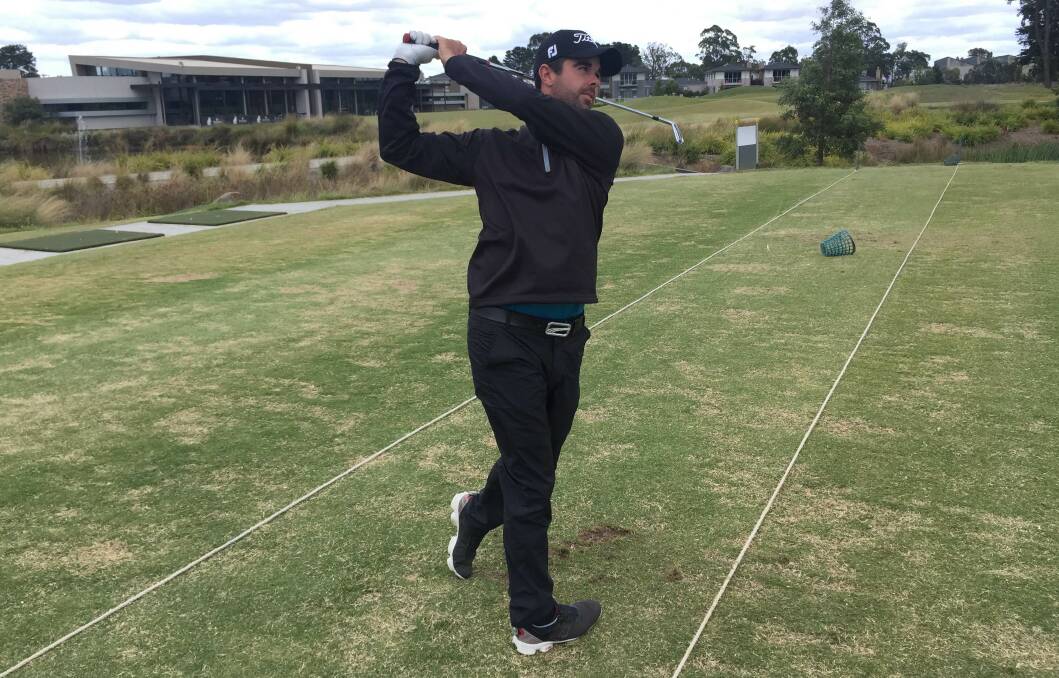 2014 Australian Masters champion Nick Cullen is fine-tuning his game at Ballarat Golf Club. 
PICTURE: MICHAEL POLLOCK