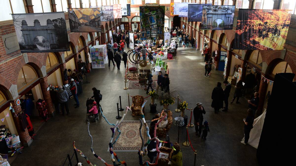 About 600 people attended the first day of Rug Up Ballarat's Winter Market, which runs from July 12-13.  