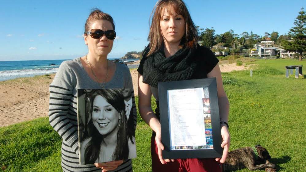 FITTING TRIBUTE: Michelle and Stacey Fryer, mother and sister of the late Kaileigh Fryer. 
