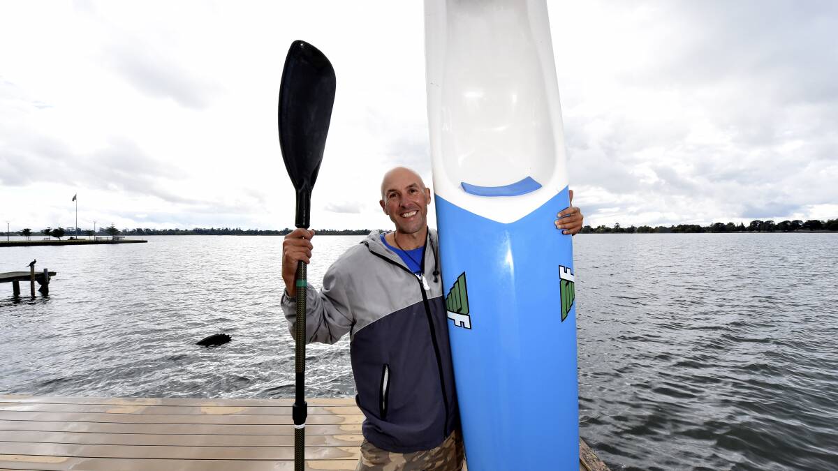 Ballarat man Glenn Drew kayaked from Victoria to Tasmania in 11 days.