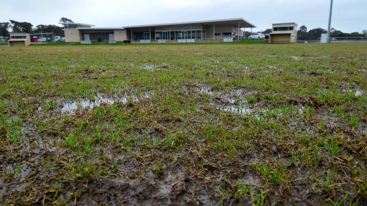 The football ground at Doug Lindsay Reserve has been greenlit for Creswick to play on, despite heavy rain leaving surface water.