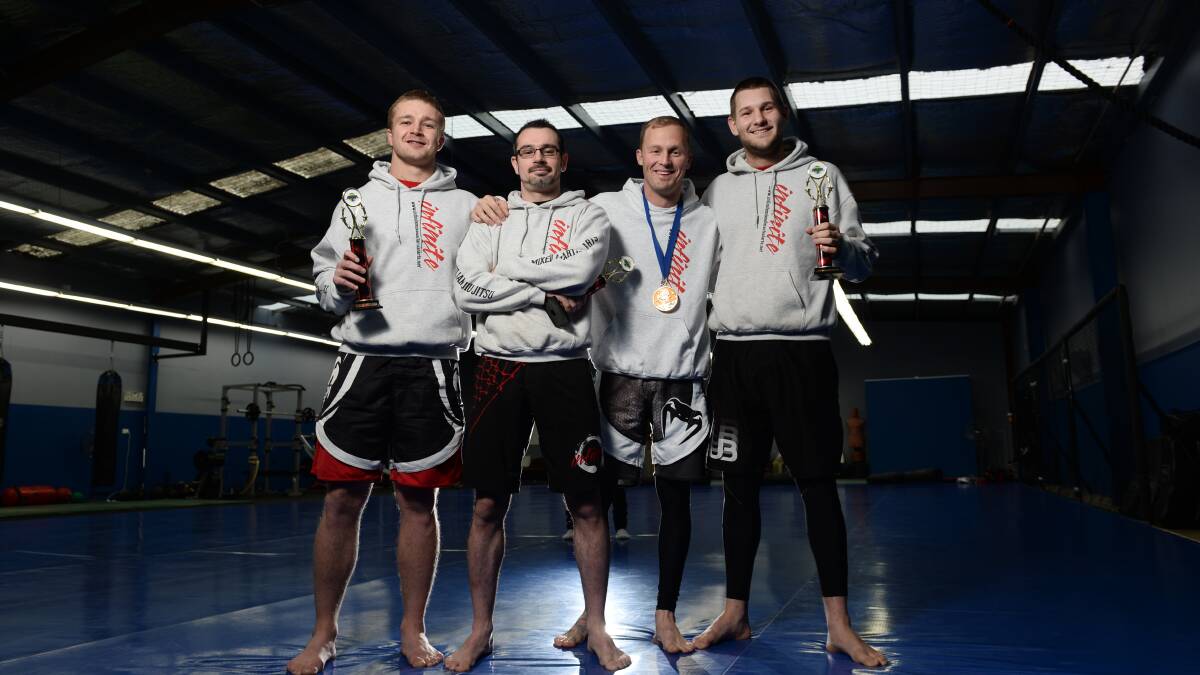 Ballarat martial artists Dan Currie, Kyle Sinclair, Rob Gravenall and Sam Hayward all won gold at Brazilian Jiu-Jitsu competition at the weekend.