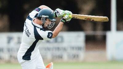 Burrumbeet’s Simon McCartin made a handy 46 runs for his team on day one.