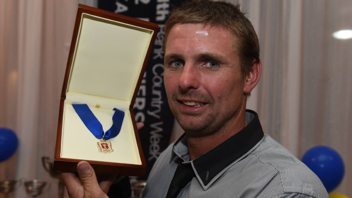 Lucas player Dale Jeffrey took home the Ballarat Cricket Association’s Bernie Davey medal. 