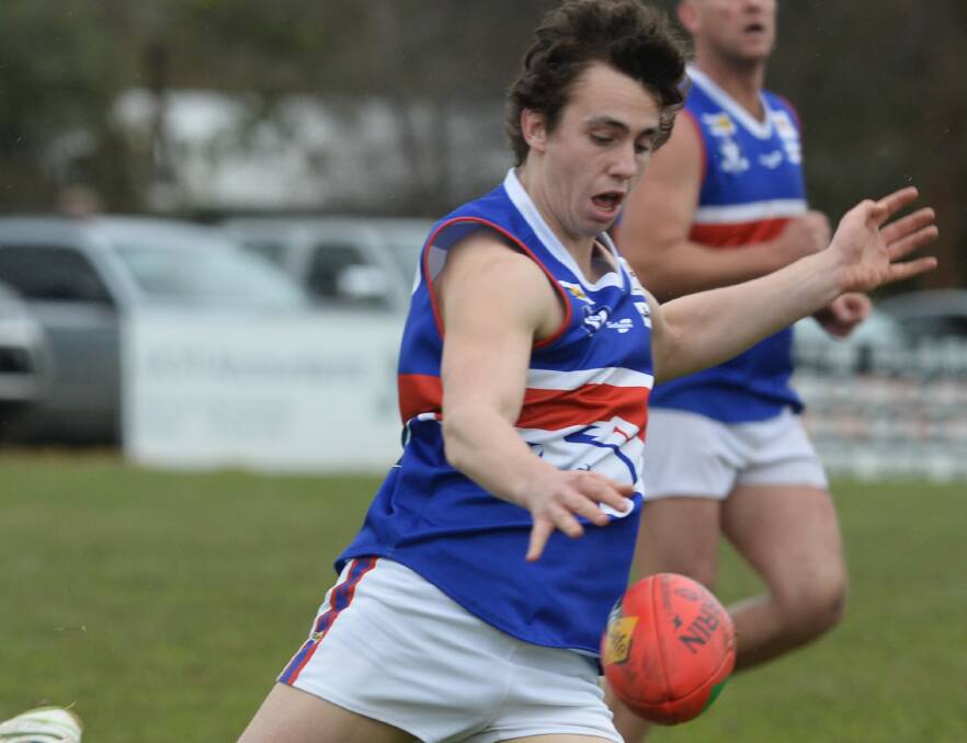 Daylesford forward Seb Walsh is on the move.
