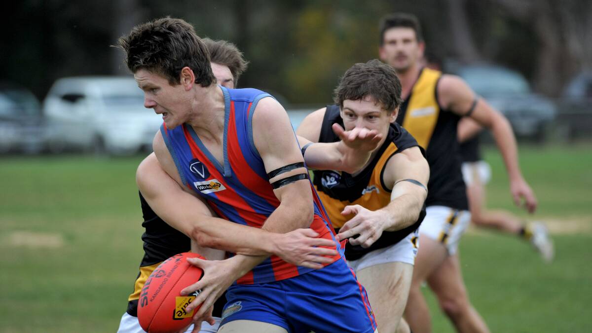 Tom Conroy is lucky to escape serious injury, says Hepburn coach Clive Raak, following an incident in Saturday’s senior clash against Buninyong.