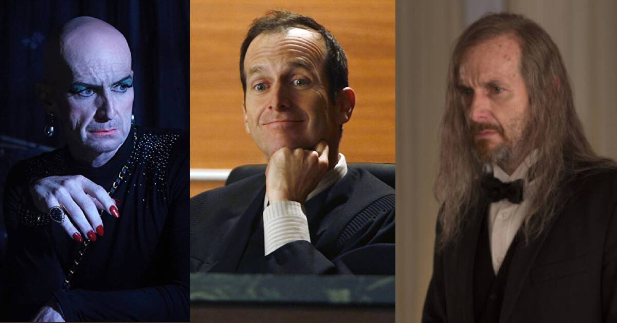 CHAMELEON | Denis O'Hare in The Good Wife (centre), with a couple of his American Horror Story incarnations.