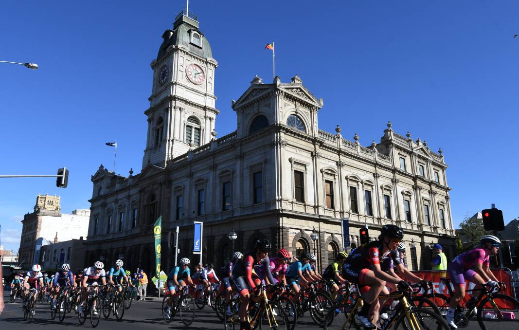 HOME OF CYCLING: All eyes were turned to Ballarat for day one of racing. Picture: Lachlan Bence. 