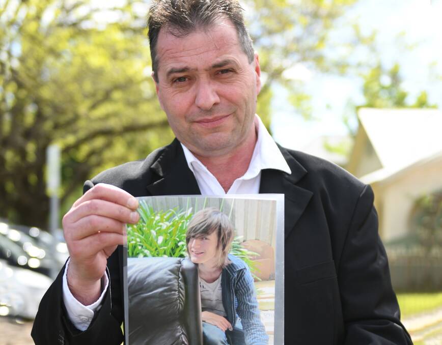HEARTBROKEN: Rodney Price says he will never recover from the greif of losing his son. Picture: Victoria Stone-Meadows. 