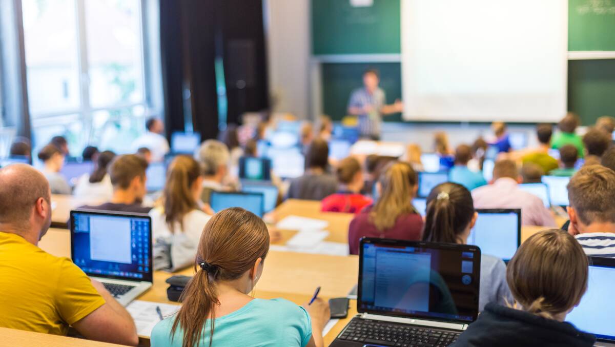 How classrooms used to look before the massive disruption of COVID. Image : Shutterstock