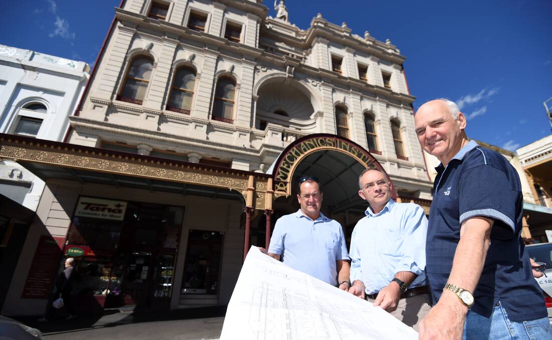 REVAMP: A recently finished Mechanics Institute $300,000 facade repair is just one of the lures of an iconic Ballarat building with outstanding gigs held there.