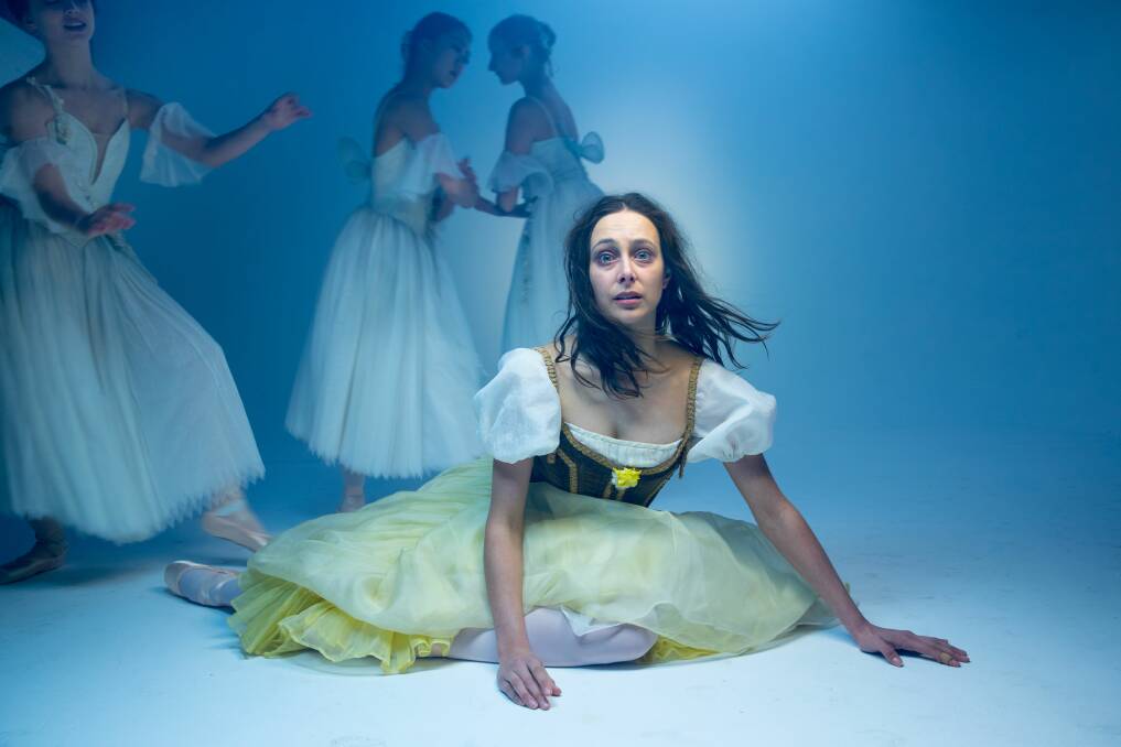MAD: Dimity Azoury in the famous mad scene from the end of Act One. Picture: Simon Schluter