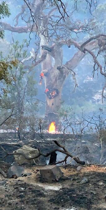 Fires continue to smoulder at Mt Mercer as Bunkers Hill begins the long clean up