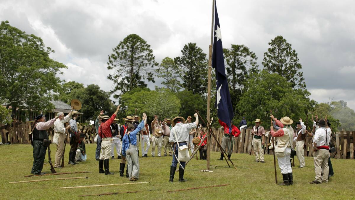 Reenactments  such as one for the 150th anniversary have been a constant part of keeping the mystique alive 