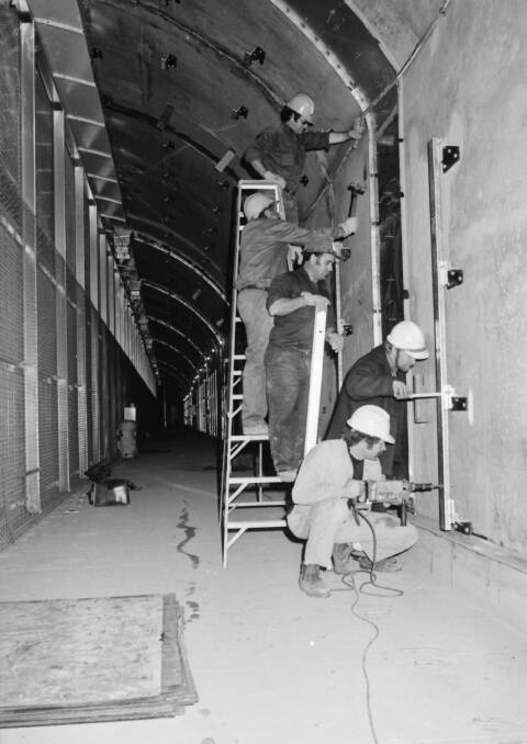 Workers in the tunnel in the 1970's, it is high time regional rail was served by similar infrastructure, David Davis writes.
