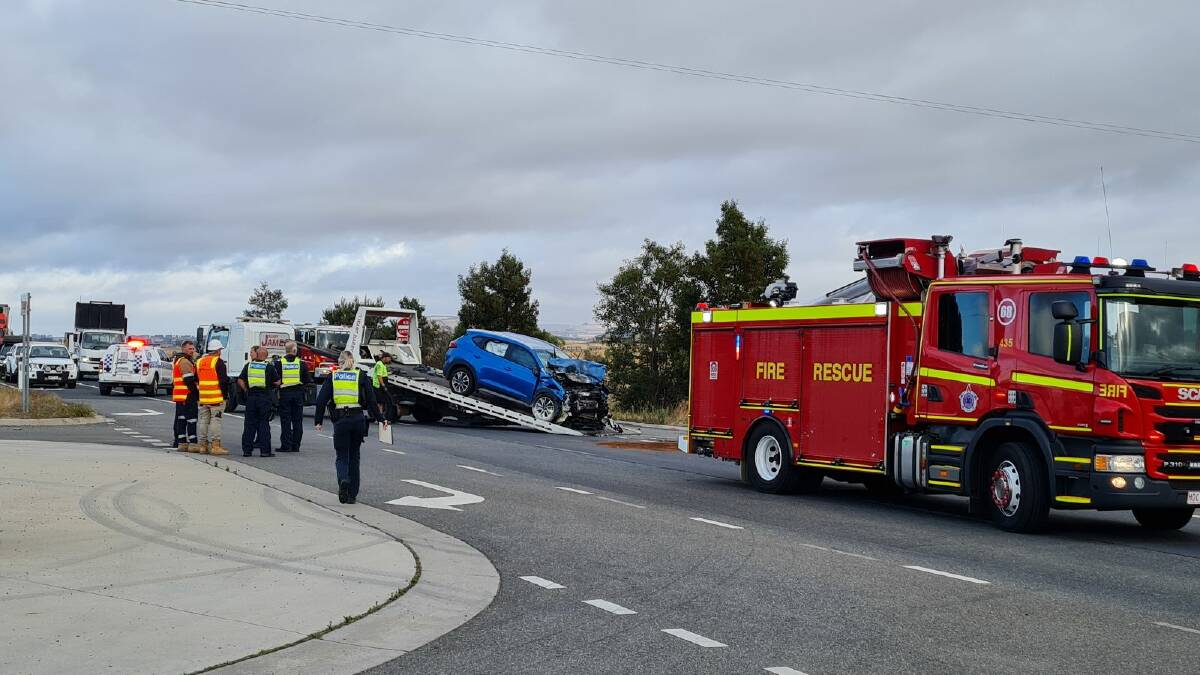 UPDATE: Freeway opened as driver flown to hospital following collision