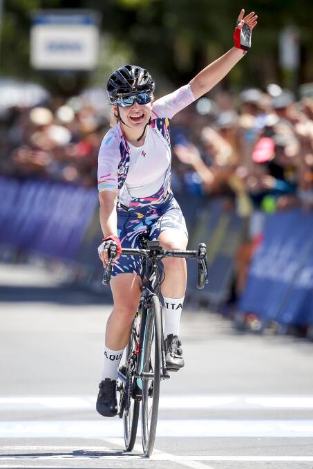 Making History: Sarah Gigante at just 18, has been crowned Australia' best woman road cyclist
