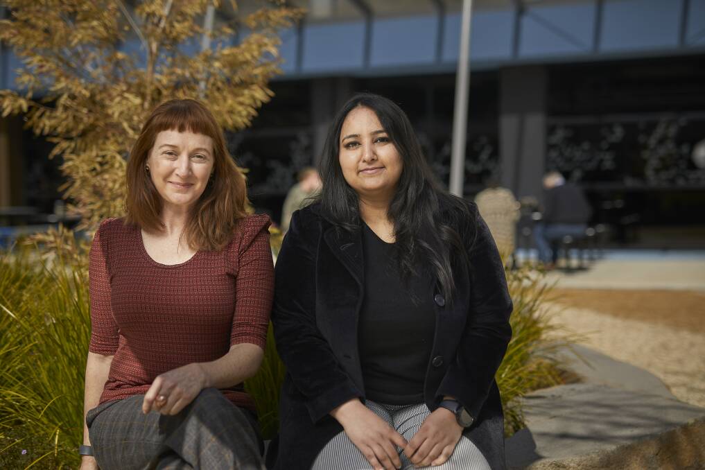 RESPECT: Federation University manager of equity and diversity Heather Marsh and student senate member Ankita Mishra are pushing for equity. Picture: Luka Kauzlaric 