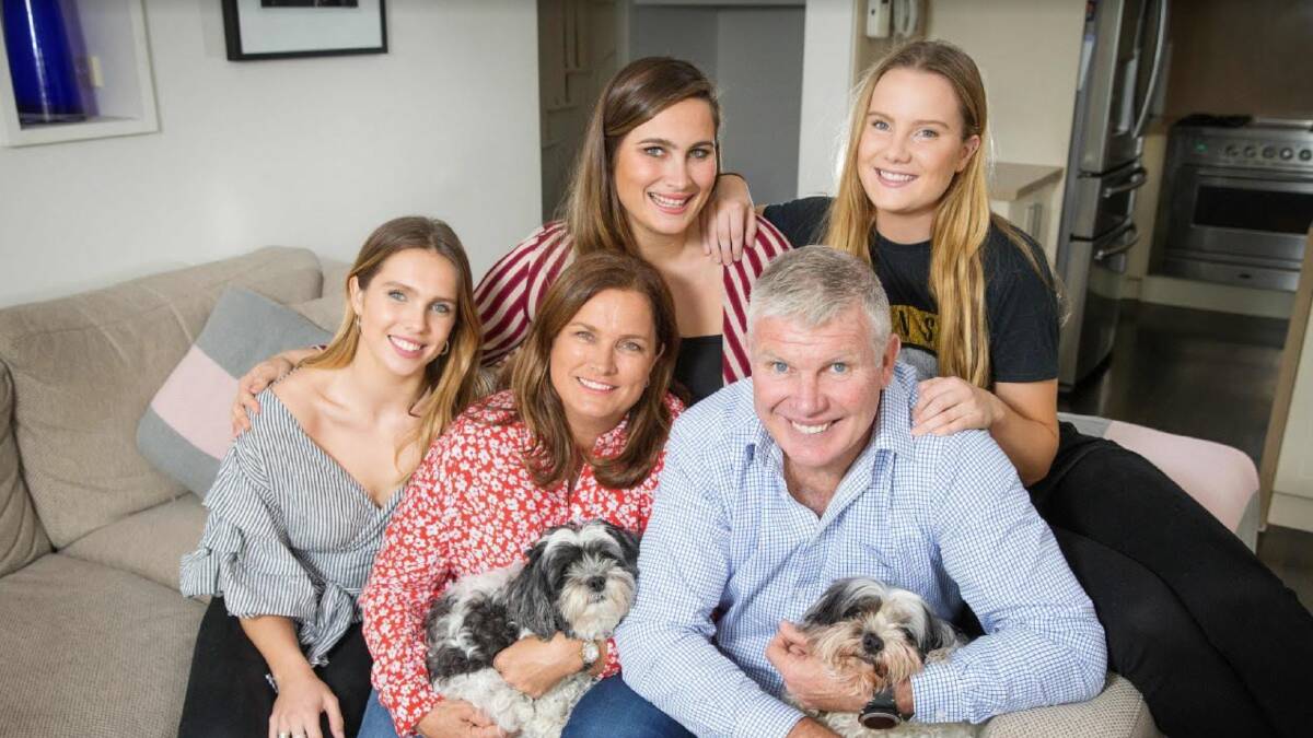 Danny Frawley with his family before his tragic death in September 2019. Image: Suppliled