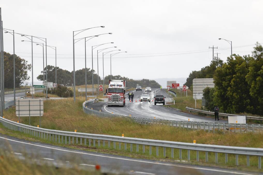 File image of the western highway that has been made worse by the flooding