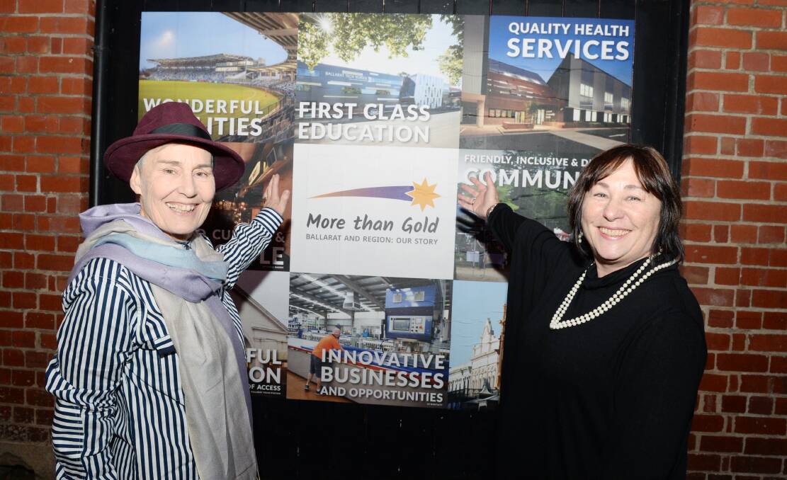 Committee Chair Janet Dore and Robyn Reeves at the launch of More than Gold