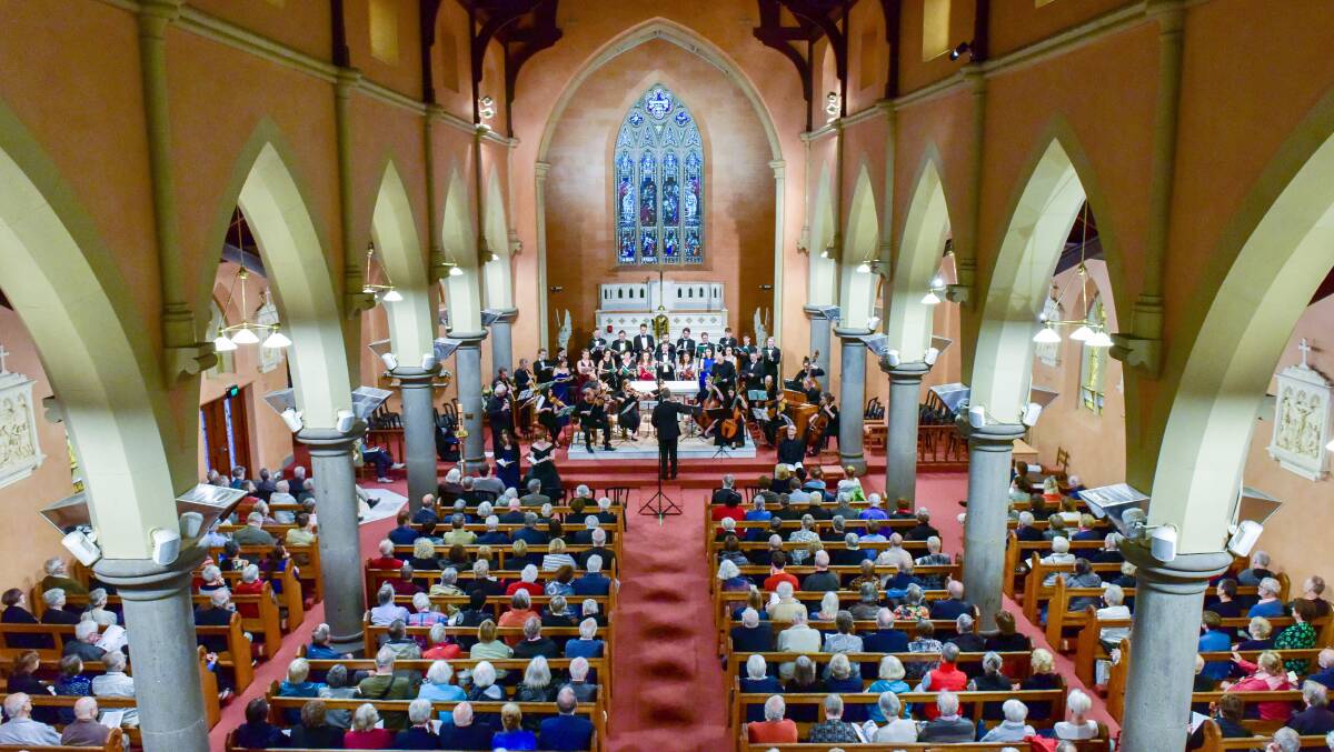 Inside St Alipius for the opening concert of the Organs of the goldfields. Picture: Brendan McCarhy