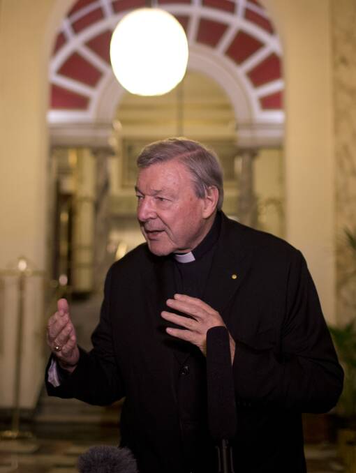 SUPPORT: Cardinal Pell ended his appearance in March with pledges of support for Ballarat victims and maintains the Pope continues to support him.